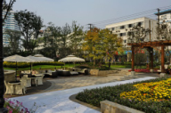 成都世貿猛追灣展示區園林景觀工程